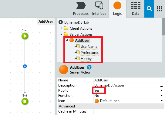 DynamoDBライブラリーモジュール_アクション追加_AddUser